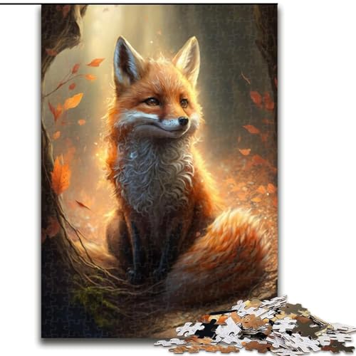 1000-teiliges Puzzle-Geschenk, Fuchs-Puzzle für 1000 Teile, für Teenager, Familien-Lernspiele, Heimdekoration, Geschenk, Größe 26x38cm 1000-teiliges Puzzle-Geschenk, Fuchs-Puzzle für 1000 Teile, für Teenager, Familien-Lernspiele, Heimdekoration, Geschenk, Größe 26x38cm von WGLINGX