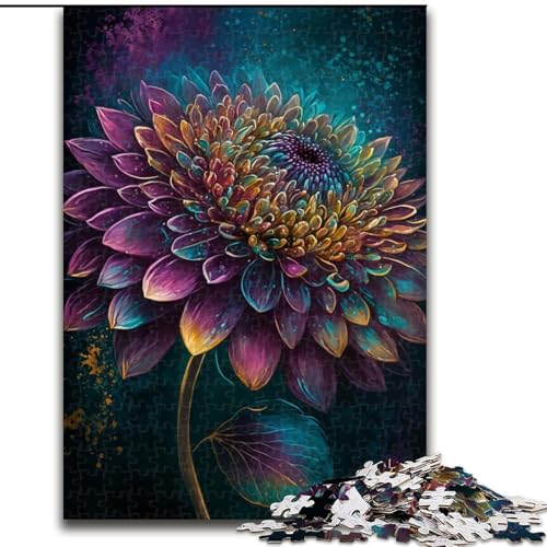 1000-teiliges Puzzle-Geschenk, Kunstblumen, anspruchsvolle Puzzles für Teenager, Familien-Lernspiele, Heimdekorationsgeschenk (Größe 26x38cm) von WGLINGX