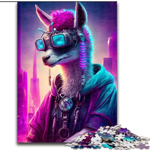 1000-teiliges Puzzle-Geschenk, Lama, süße Puzzles für 1000 Teile, für Teenager, Familien-Lernspiele, Heimdekoration, Geschenk, Größe 50x75cm 1000-teiliges Puzzle-Geschenk, Lama, süße Puzzles für 1000 Teile, für Teenager, Familien-Lernspiele, Heimdekoration, Geschenk, Größe 50x75cm von WGLINGX