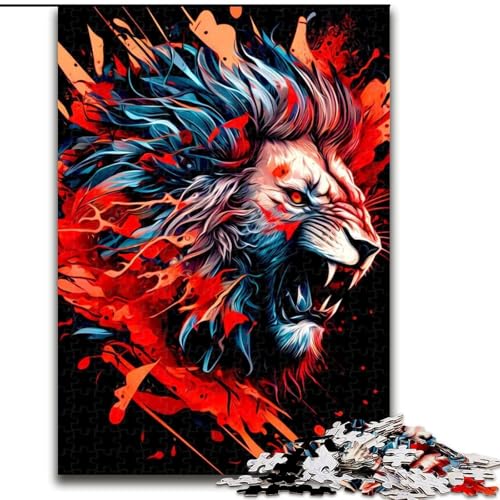 1000-teiliges Puzzle-Geschenk, Löwen-Puzzle für 1000 Teile, für Teenager, Familien-Lernspiele, Heimdekoration, Geschenk, Größe 26x38cm 1000-teiliges Puzzle-Geschenk, Löwen-Puzzle für 1000 Teile, für Teenager, Familien-Lernspiele, Heimdekoration, Geschenk, Größe 26x38cm von WGLINGX