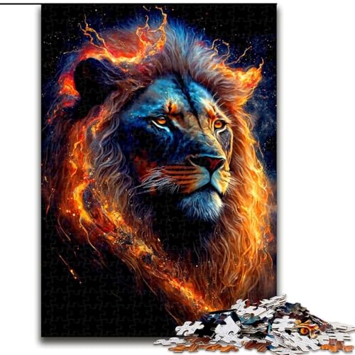 1000-teiliges Puzzle-Geschenk, Löwen-Puzzle für 1000 Teile, für Teenager, Familien-Lernspiele, Heimdekoration, Geschenk, Größe 50x75cm von WGLINGX