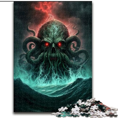 1000-teiliges Puzzle-Geschenk, Monster-Oktopus, 1000-teiliges Puzzle für Erwachsene, pädagogisches und unterhaltsames Indoor-Spiel für die Heimdekoration, Größe 50x75cm 1000-teiliges Puzzle-Geschenk, Monster-Oktopus, 1000-teiliges Puzzle für Erwachsene, pädagogisches und unterhaltsames Indoor-Spiel für die Heimdekoration, Größe 50x75cm von WGLINGX
