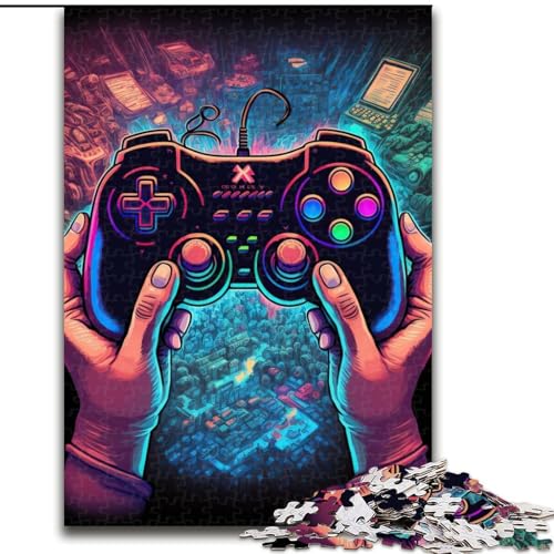 1000-teiliges Puzzle-Geschenk, Neon-Spiel, Puzzles für 1000 Teile, pädagogisches und unterhaltsames Indoor-Spiel für die Heimdekoration, Größe 26x38cm von WGLINGX