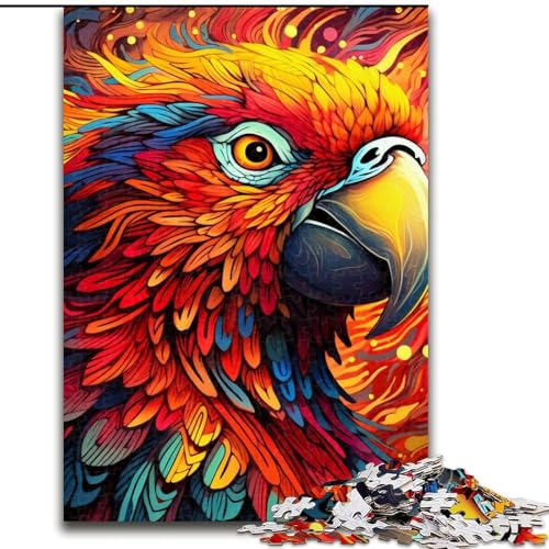 1000-teiliges Puzzle-Geschenk, Papageien-Puzzle für 1000 Teile, Familie und Freunde, knifflige Herausforderung (Größe 26x38cm) von WGLINGX
