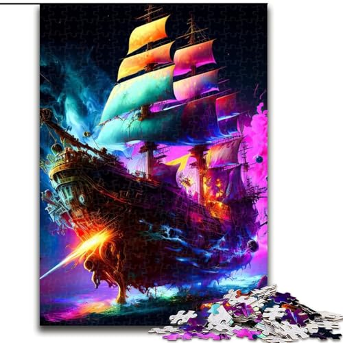 1000-teiliges Puzzle-Geschenk, Piratenschiff, Bunte Puzzles für 1000 Teile, für Teenager, Familien-Lernspiele, Heimdekoration, Geschenk, Größe 26x38cm 1000-teiliges Puzzle-Geschenk, Piratenschiff, Bunte Puzzles für 1000 Teile, für Teenager, Familien-Lernspiele, Heimdekoration, Geschenk, Größe 26x38cm von WGLINGX