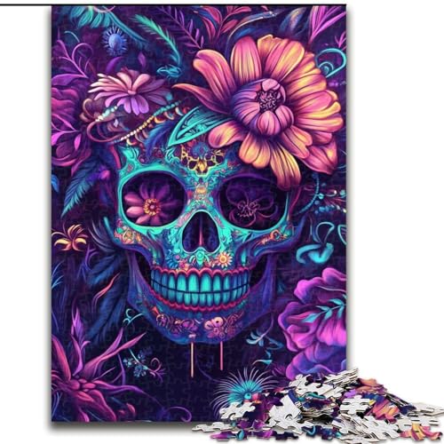 1000-teiliges Puzzle-Geschenk, Skelett-Puzzle, 1000 Teile für Erwachsene, ideales Urlaubs- oder Geburtstagsgeschenk, Partyspiel-Spielzeug (Größe 26x38cm) von WGLINGX