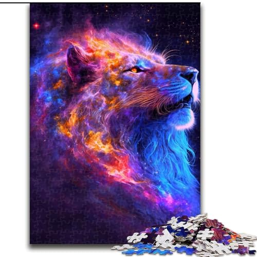 1000-teiliges Puzzle-Geschenk, Tier-Löwe-Galaxie-Puzzle für 1000 Teile, für Teenager, Familien-Lernspiele, Heimdekoration, Geschenk, Größe 50x75cm 1000-teiliges Puzzle-Geschenk, Tier-Löwe-Galaxie-Puzzle für 1000 Teile, für Teenager, Familien-Lernspiele, Heimdekoration, Geschenk, Größe 50x75cm von WGLINGX