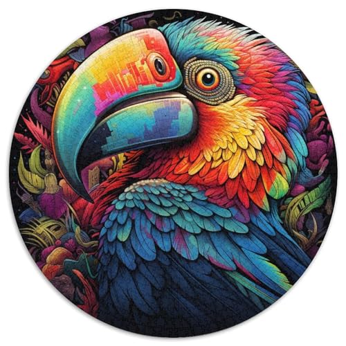 1000-teiliges Puzzle-Geschenk, Tiertukane, unmögliches Puzzle für Erwachsene, ideales Urlaubs- oder Geburtstagsgeschenk, Partyspiel-Spielzeug (67,5 x 67,5 cm) von WGLINGX