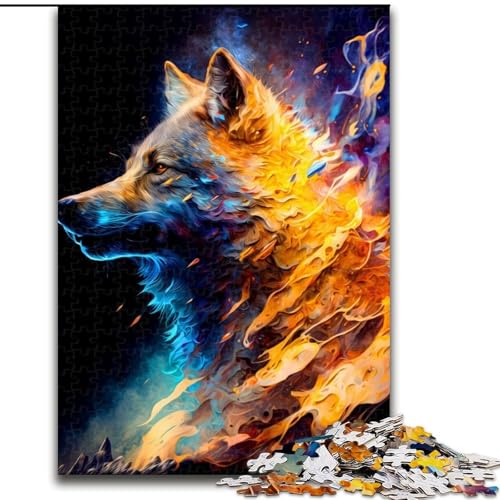 1000-teiliges Puzzle-Geschenk, Wolf-Puzzles für 1000 Teile, für Teenager, Familien-Lernspiele, Heimdekoration, Geschenk, Größe 50x75cm von WGLINGX
