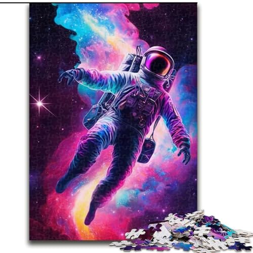 1000-teiliges Puzzle-Geschenk, bunter Astronaut, 1000-teiliges Puzzle für Erwachsene, pädagogisches und unterhaltsames Indoor-Spiel für die Heimdekoration, Größe 26x38cm 1000-teiliges Puzzle-Geschenk, bunter Astronaut, 1000-teiliges Puzzle für Erwachsene, pädagogisches und unterhaltsames Indoor-Spiel für die Heimdekoration, Größe 26x38cm von WGLINGX