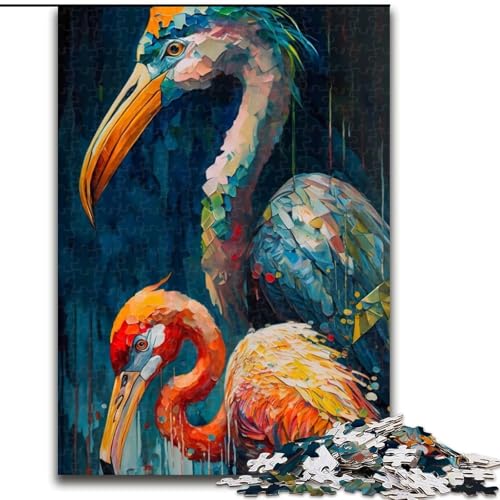 1000-teiliges Puzzle-Geschenk, farbiges Flamingo-Duo-Puzzle für 1000 Teile, für Teenager, Familien-Lernspiele, Heimdekoration, Geschenk, Größe 26x38cm 1000-teiliges Puzzle-Geschenk, farbiges Flamingo-Duo-Puzzle für 1000 Teile, für Teenager, Familien-Lernspiele, Heimdekoration, Geschenk, Größe 26x38cm von WGLINGX