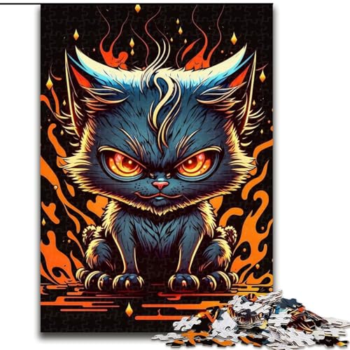 1000-teiliges Puzzle-Geschenk, kleine böse Katze, 1000-teiliges Puzzle für Erwachsene, pädagogisches und unterhaltsames Indoor-Spiel für die Heimdekoration, Größe 26x38cm 1000-teiliges Puzzle-Geschenk, kleine böse Katze, 1000-teiliges Puzzle für Erwachsene, pädagogisches und unterhaltsames Indoor-Spiel für die Heimdekoration, Größe 26x38cm von WGLINGX