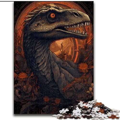 1000-teiliges Puzzle-Geschenk, stilvolles Velociraptor-Puzzle für 1000 Teile, für Teenager, Familien-Lernspiele, Heimdekoration, Geschenk, Größe 26x38cm 1000-teiliges Puzzle-Geschenk, stilvolles Velociraptor-Puzzle für 1000 Teile, für Teenager, Familien-Lernspiele, Heimdekoration, Geschenk, Größe 26x38cm von WGLINGX