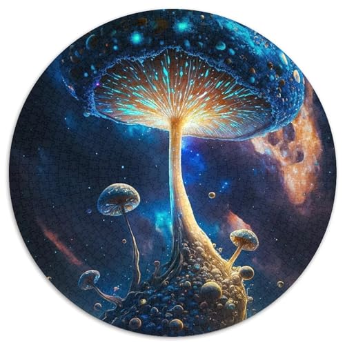 1000-teiliges Puzzle-Geschenk „Cosmic Mushroom“, unmögliches Puzzle für Erwachsene, ideales Weihnachts- oder Geburtstagsgeschenk, Partyspiel-Spielzeug (67,5 x 67,5 cm) von WGLINGX