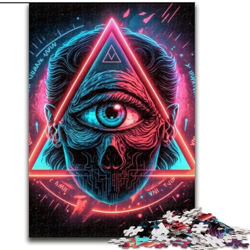 1000-teiliges Puzzle-Geschenk „Das Auge der Vorsehung“, 1000-teiliges Puzzle für Erwachsene, pädagogisches und unterhaltsames Indoor-Spiel für die Heimdekoration, Größe 26x38cm 1000-teiliges Puzzle-Geschenk „Das Auge der Vorsehung“, 1000-teiliges Puzzle für Erwachsene, pädagogisches und unterhaltsames Indoor-Spiel für die Heimdekoration, Größe 26x38cm von WGLINGX