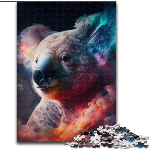 1000-teiliges Puzzle-Geschenk „Koala-Nebel“ für Erwachsene, lehrreiches und unterhaltsames Indoor-Spiel für die Heimdekoration (Größe 26x38cm) von WGLINGX