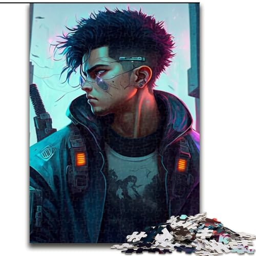 1000-teiliges Puzzle-Geschenk „Mechanical Boy“, 14 Holzpuzzles für Erwachsene mit interaktivem Familienspiel, Kinder ab 14 Jahren (Größe 38x26cm) von WGLINGX