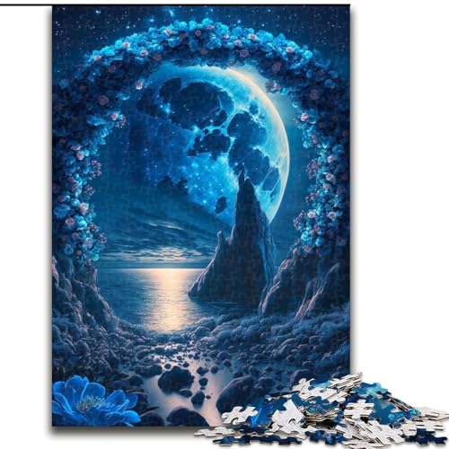1000-teiliges Puzzle-Geschenk „Unter dem Mondlicht“, Puzzles für 1000 Teile, für Teenager, Familien-Lernspiele, Heimdekoration, Geschenk, Größe 26x38cm 1000-teiliges Puzzle-Geschenk „Unter dem Mondlicht“, Puzzles für 1000 Teile, für Teenager, Familien-Lernspiele, Heimdekoration, Geschenk, Größe 26x38cm von WGLINGX