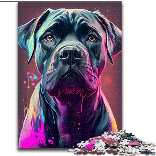 1000-teiliges Puzzle-Geschenk Cane Corso, farbenfrohe Puzzles für 1000 Teile, pädagogisches und unterhaltsames Indoor-Spiel für die Heimdekoration, Größe 26x38cm 1000-teiliges Puzzle-Geschenk Cane Corso, farbenfrohe Puzzles für 1000 Teile, pädagogisches und unterhaltsames Indoor-Spiel für die Heimdekoration, Größe 26x38cm von WGLINGX