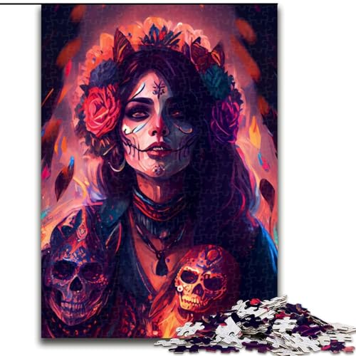 1000-teiliges Puzzle-Geschenk zum Tag der Toten, Puzzles für 1000 Teile für Teenager, Familien-Lernspiele, Heimdekoration, Geschenk, Größe 50x75cm 1000-teiliges Puzzle-Geschenk zum Tag der Toten, Puzzles für 1000 Teile für Teenager, Familien-Lernspiele, Heimdekoration, Geschenk, Größe 50x75cm von WGLINGX