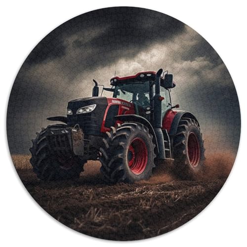 1000-teiliges Puzzle-Geschenk: Bauernhoftraktor, unmögliches Puzzle für Erwachsene, ideales Urlaubs- oder Geburtstagsgeschenk, Partyspiel-Spielzeug (67,5 x 67,5 cm) von WGLINGX