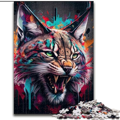 1000-teiliges Puzzle-Geschenk: Der Honesty Lynx, Puzzle für 1000 Teile, pädagogisches und unterhaltsames Indoor-Spiel für die Heimdekoration, Größe 26x38cm 1000-teiliges Puzzle-Geschenk: Der Honesty Lynx, Puzzle für 1000 Teile, pädagogisches und unterhaltsames Indoor-Spiel für die Heimdekoration, Größe 26x38cm von WGLINGX