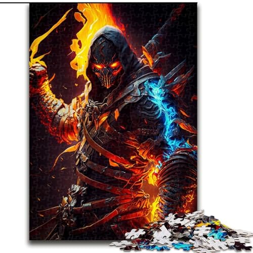 1000-teiliges Puzzle-Geschenke, Feuerdämon, 1000-teiliges Puzzle, unmögliches, schwieriges Herausforderungsspielzeug für Teenager, Größe 50x75cm 1000-teiliges Puzzle-Geschenke, Feuerdämon, 1000-teiliges Puzzle, unmögliches, schwieriges Herausforderungsspielzeug für Teenager, Größe 50x75cm von WGLINGX