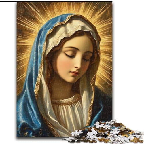 1000-teiliges Puzzle Notre Dame, 1000-teiliges Puzzle, geeignet für Geburtstage, Halloween, Thanksgiving, Ostern (Größe 26x38cm) von WGLINGX