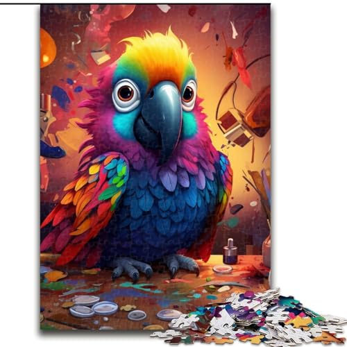 1000-teiliges Puzzle Papagei, 1000-teiliges Puzzle für Erwachsene, Denkspiel für Teenager, Familienspieleabend (Größe 50x75cm) von WGLINGX