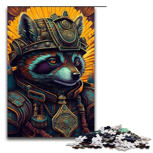 1000-teiliges Puzzle Steampunk Waschbär Puzzle Holzpuzzle Spielzeug Wanddekoration 19,69x29,53 Zoll 1000-teiliges Puzzle Steampunk Waschbär Puzzle Holzpuzzle Spielzeug Wanddekoration 19,69x29,53 Zoll von WGLINGX