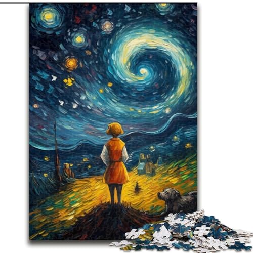 1000-teiliges Puzzle für Erwachsene, „Der kleine Prinz des Nachthimmels“, Puzzles für 1000 Teile, Weihnachten, Halloween, Muttertag, Neujahr, Ostergeschenk (Größe 50x75cm) von WGLINGX