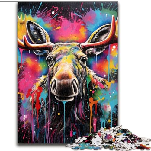 1000-teiliges Puzzle für Erwachsene, Alpaka-Puzzle, Familienaktivitätsspiel für Teenager, anspruchsvolles Denkspiel (Größe 26x38cm) von WGLINGX