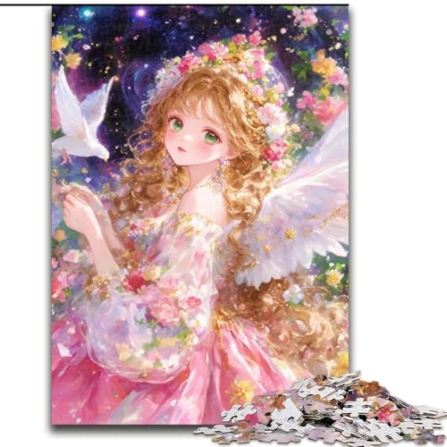 1000-teiliges Puzzle für Erwachsene, Anime-Mädchen, Holzpuzzle für Erwachsene, Geburtstage, Weihnachten, Halloween, Erntedankfest, Ostern (Größe 50x75cm) von WGLINGX