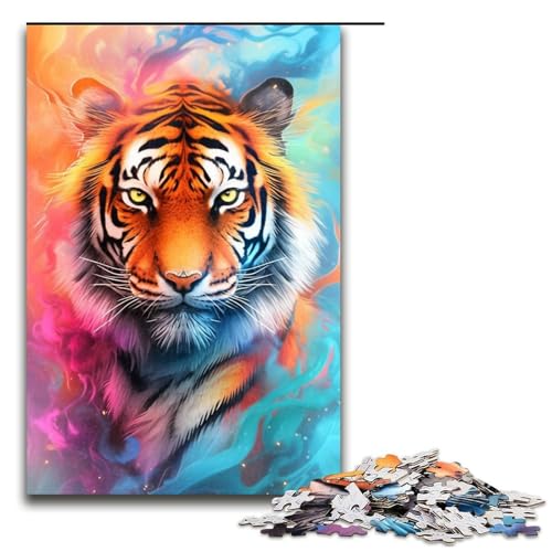 1000-teiliges Puzzle für Erwachsene, Anime-Traumtiger, Puzzle für Erwachsene, Holzpuzzle, Lernspiele, 50 x 75 cm von WGLINGX