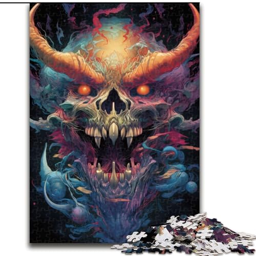 1000-teiliges Puzzle für Erwachsene, Astral Demon, Holzpuzzle, Spaß für die ganze Familie, Basteln, perfekt für Geburtstage, Feiertage, Größe 26x38cm 1000-teiliges Puzzle für Erwachsene, Astral Demon, Holzpuzzle, Spaß für die ganze Familie, Basteln, perfekt für Geburtstage, Feiertage, Größe 26x38cm von WGLINGX