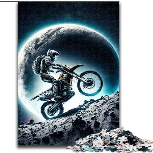 1000-teiliges Puzzle für Erwachsene, Astronaut auf Motorrad, Holzpuzzle, Spaß für die ganze Familie, Basteln, perfekt für Geburtstage, Feiertage, Größe 50x75cm 1000-teiliges Puzzle für Erwachsene, Astronaut auf Motorrad, Holzpuzzle, Spaß für die ganze Familie, Basteln, perfekt für Geburtstage, Feiertage, Größe 50x75cm von WGLINGX