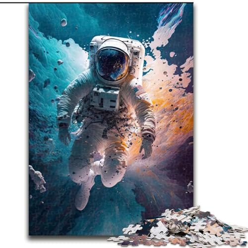 1000-teiliges Puzzle für Erwachsene, Astronauten-Auflösepuzzle für Erwachsene, 1000 Teile, Lernspielzeug, Größe 50x75cm von WGLINGX