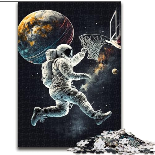1000-teiliges Puzzle für Erwachsene, Astronauten-Basketball, Weltraum-Holzpuzzle, Weihnachten oder Geburtstage, Größe 50x75cm 1000-teiliges Puzzle für Erwachsene, Astronauten-Basketball, Weltraum-Holzpuzzle, Weihnachten oder Geburtstage, Größe 50x75cm von WGLINGX