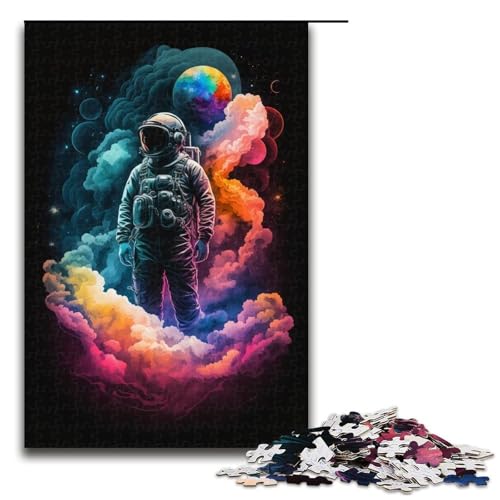 1000-teiliges Puzzle für Erwachsene, Astronauten-Lernspielzeug, lustiges Puzzle, 50 x 75 cm 1000-teiliges Puzzle für Erwachsene, Astronauten-Lernspielzeug, lustiges Puzzle, 50 x 75 cm von WGLINGX