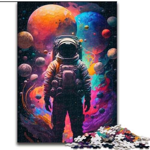 1000-teiliges Puzzle für Erwachsene, Astronauten-Puzzle für Erwachsene, 1000 Teile, ideales Urlaubs- oder Geburtstagsgeschenk, Partyspiel-Spielzeug (Größe 26x38cm) von WGLINGX