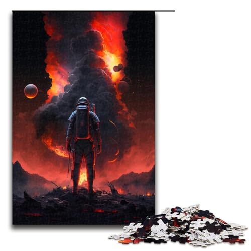1000-teiliges Puzzle für Erwachsene, Astronauten-Puzzle für Erwachsene, Holzpuzzle, Lernspiele, 50 x 75 cm 1000-teiliges Puzzle für Erwachsene, Astronauten-Puzzle für Erwachsene, Holzpuzzle, Lernspiele, 50 x 75 cm von WGLINGX