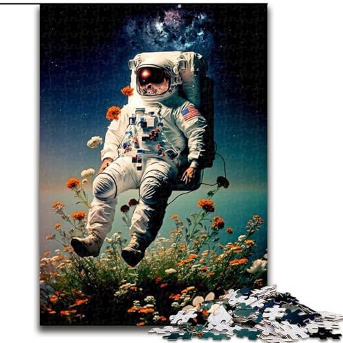 1000-teiliges Puzzle für Erwachsene, Astronauten- und Blumen-Holzpuzzle, herausfordernd und unterhaltsam, Familienaktivität, Größe 26x38cm 1000-teiliges Puzzle für Erwachsene, Astronauten- und Blumen-Holzpuzzle, herausfordernd und unterhaltsam, Familienaktivität, Größe 26x38cm von WGLINGX
