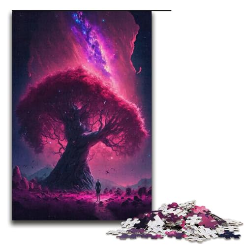 1000-teiliges Puzzle für Erwachsene, Aurora-Baum-Puzzles für Erwachsene, Papppuzzles, Familienspiele, Weihnachts- und Geburtstagsgeschenke, 38 x 26 cm 1000-teiliges Puzzle für Erwachsene, Aurora-Baum-Puzzles für Erwachsene, Papppuzzles, Familienspiele, Weihnachts- und Geburtstagsgeschenke, 38 x 26 cm von WGLINGX