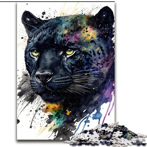1000-teiliges Puzzle für Erwachsene, Black Panther, Holzpuzzle, herausfordernd und unterhaltsam, Familienaktivität, Größe 50x75cm 1000-teiliges Puzzle für Erwachsene, Black Panther, Holzpuzzle, herausfordernd und unterhaltsam, Familienaktivität, Größe 50x75cm von WGLINGX