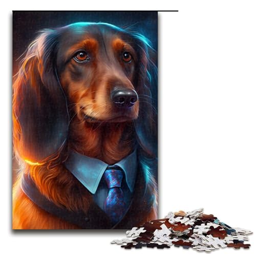 1000-teiliges Puzzle für Erwachsene, Boss Dobermann, als Geschenk, 50 x 75 cm 1000-teiliges Puzzle für Erwachsene, Boss Dobermann, als Geschenk, 50 x 75 cm von WGLINGX
