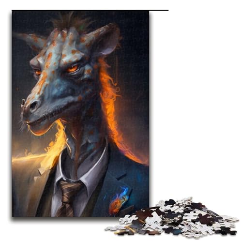 1000-teiliges Puzzle für Erwachsene, Boss-Giraffe, als Geschenk, 50 x 75 cm 1000-teiliges Puzzle für Erwachsene, Boss-Giraffe, als Geschenk, 50 x 75 cm von WGLINGX