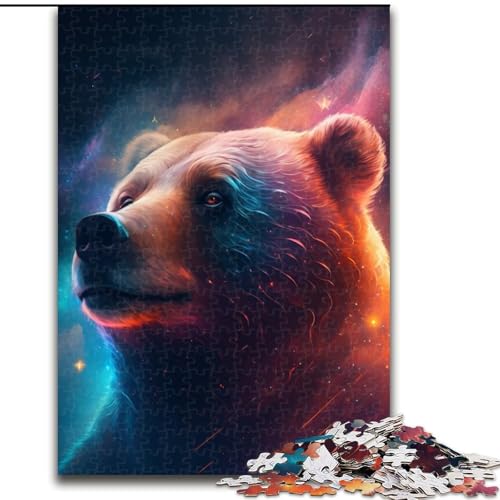 1000-teiliges Puzzle für Erwachsene, Braunbär-Puzzle für Erwachsene, 1000-teiliges Heimdeko-Geschenk, Denkspiel (Größe 26x38cm) von WGLINGX