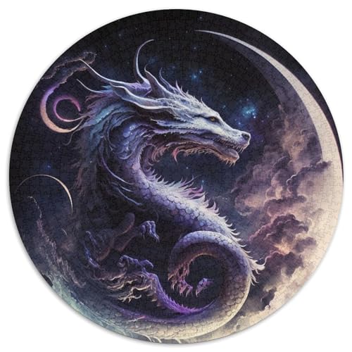 1000-teiliges Puzzle für Erwachsene, Brave Dragon, anspruchsvolles Denkspiel für Teenager, unterhaltsames interaktives Spiel für die ganze Familie, 1000 Teile (67,5x67,5cm) von WGLINGX