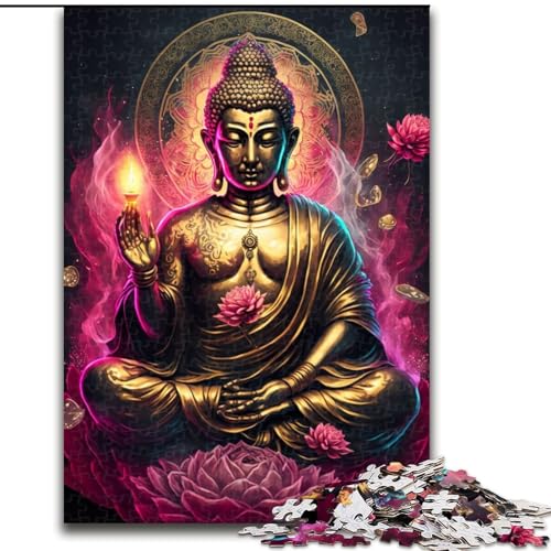 1000-teiliges Puzzle für Erwachsene, Buddha-Puzzles für Erwachsene, 1000 Teile, Lernspielzeug, Größe 26x38cm 1000-teiliges Puzzle für Erwachsene, Buddha-Puzzles für Erwachsene, 1000 Teile, Lernspielzeug, Größe 26x38cm von WGLINGX