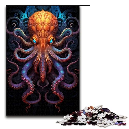 1000-teiliges Puzzle für Erwachsene, Bunte Otter-Puzzles, Geschenke, trainieren Ihr Gehirn und Ihre Hände, geeignet für Teenager ab 14 Jahren (Größe 50 x 75 cm) von WGLINGX